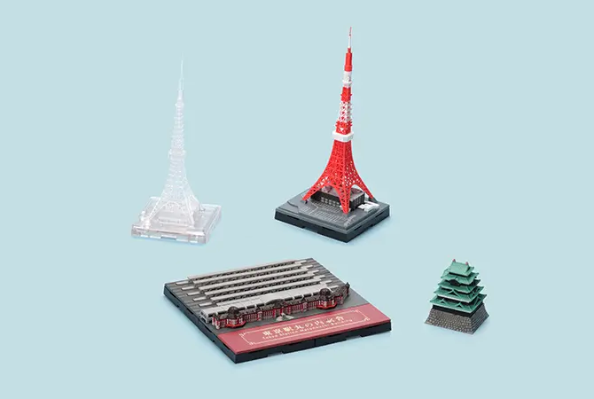 ジオクレイパー <br>ランドマークユニット <br>東京タワー/江戸城/東京駅丸の内駅舎 イメージ 1