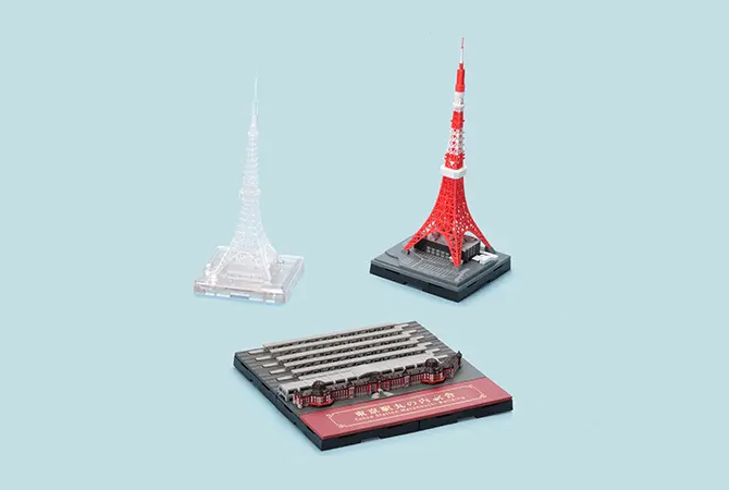 ジオクレイパー <br>ランドマークユニット <br>東京タワー/東京駅丸の内駅舎 イメージ 1