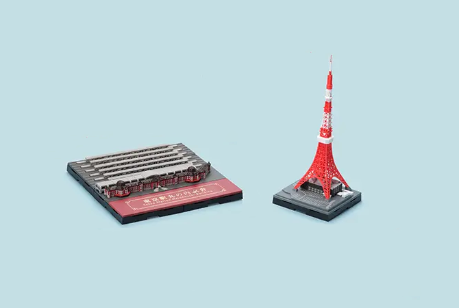 ジオクレイパー <br>ランドマークユニット <br>東京タワー/東京駅丸の内駅舎 イメージ 1