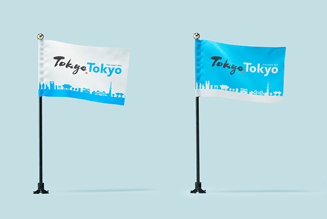 ミニフラッグ（白）　/　ミニフラッグ（ブルー） イメージ 4