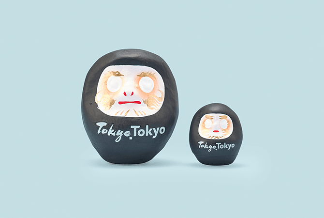 Tokyo Tokyo はっぴーだるま「龍と鳳凰」 イメージ 2