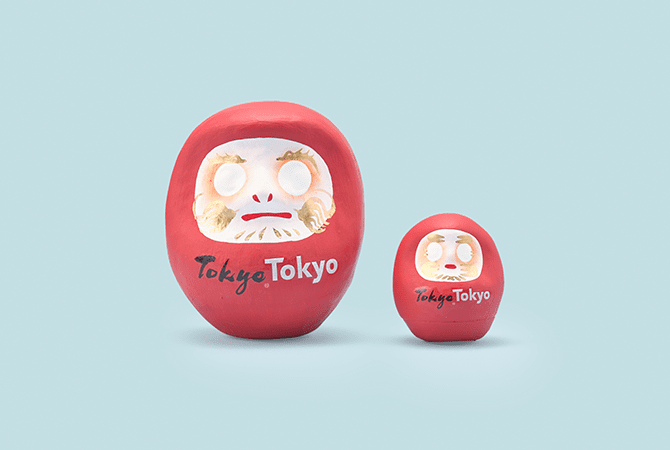 Tokyo Tokyo はっぴーだるま「龍と鳳凰」 イメージ 3