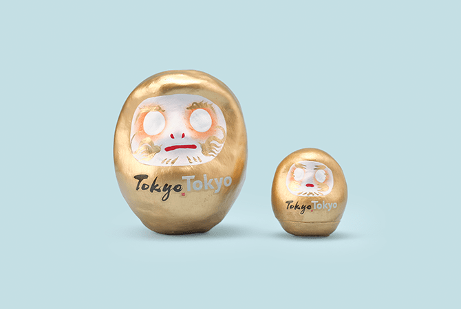 Tokyo Tokyo はっぴーだるま「龍と鳳凰」 イメージ 4