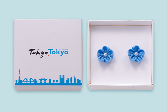 つまみ細工ピアス・千里花(せりか) イメージ 6